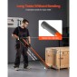 Ράβδος VEVOR Prylever, χωρητικότητα βάρους 2994 kg, 1,4 m Carbon Steel Handle Lever Dolly, Pry Lever Bar με ρόδες για μεγάλες παλέτες, βαριά είδη, τσιμεντόλιθοι, χειρισμός βαρέως τύπου εξοπλισμού, 2 συσκευασίες