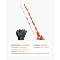 Ράβδος VEVOR Prylever, χωρητικότητα βάρους 2994 kg, 1,4 m Carbon Steel Handle Lever Dolly, Pry Lever Bar με ρόδες για μεγάλες παλέτες, βαριά είδη, τσιμεντόλιθοι, χειρισμός βαρέως τύπου εξοπλισμού, 2 συσκευασίες