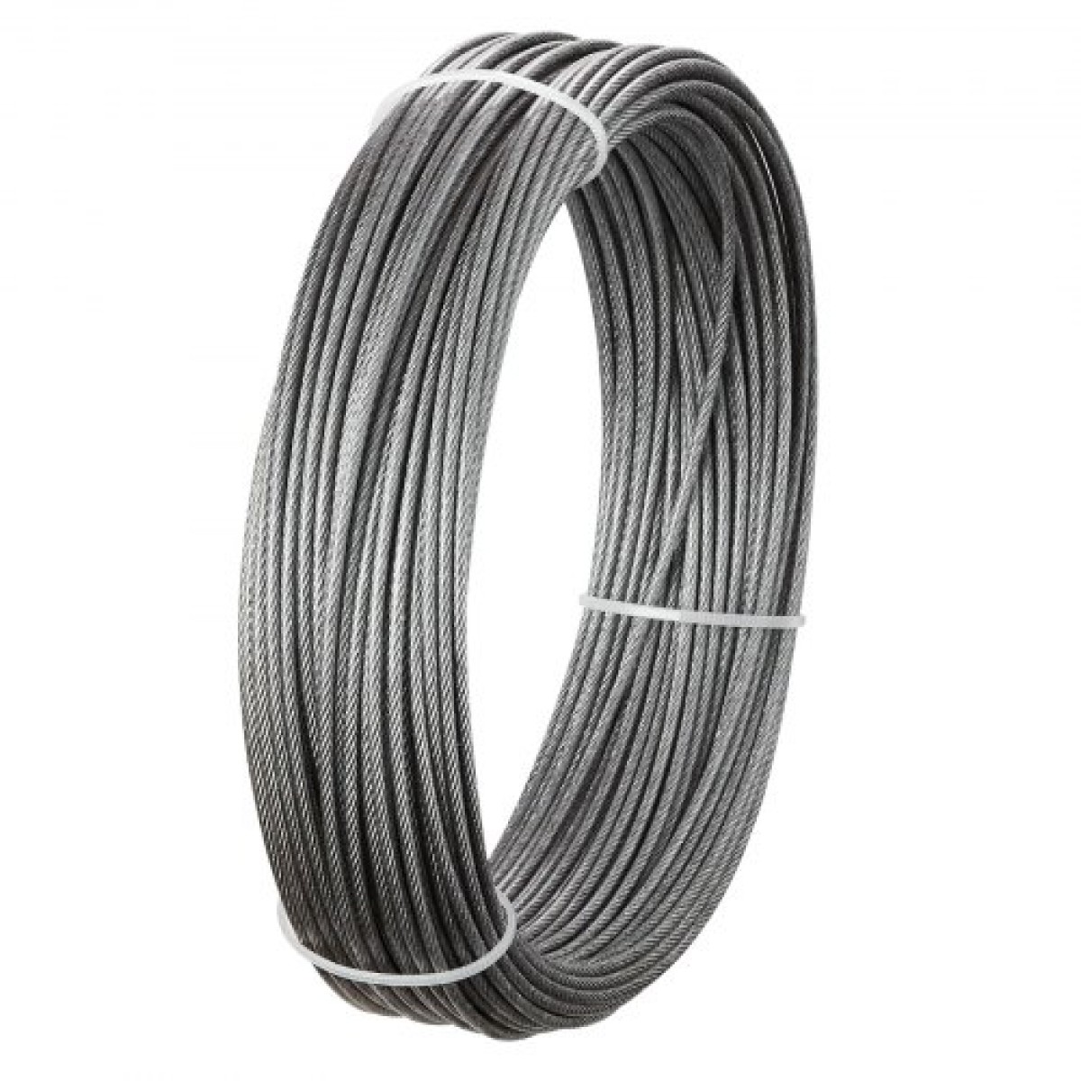 Σετ συρματόσχοινου VEVOR 2 mm, μήκους 35,1 m, καλώδιο σύρματος από ανοξείδωτο χάλυβα 304, αντοχή σε θραύση 2 kN, κατασκευή 7 x 7 σκελών, χαλύβδινο καλώδιο για σύστημα κιγκλιδώματος καταστρώματος, πέργκολα κήπου, φώτα χορδών
