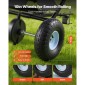 VEVOR Tow Behind Lawn Spreader, 3m Spreading Width, Garden & Lawn Spreader with Universal Hotch, χωρητικότητα 38,6kg & 10 in All-Terrain Tires, Seed Fertilizer Broadcast Spreader for ATV UTVs