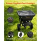 VEVOR Tow Behind Lawn Spreader, 3m Spreading Width, Garden & Lawn Spreader with Universal Hotch, χωρητικότητα 38,6kg & 10 in All-Terrain Tires, Seed Fertilizer Broadcast Spreader for ATV UTVs