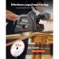 VEVOR Track Saw, 165,1 mm, Σετ κυκλικού πριονιού Plunge-Cut, Tracksaw με λεπίδα με μύτη από καρβίδιο 48 δοντιών, ρύθμιση γωνίας 0-45°, Βάθος κοπής 55 mm, για ξύλο, πλαστικό, ράγα οδήγησης δεν περιλαμβάνεται, μαύρο