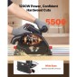 VEVOR Track Saw, 165,1 mm, Σετ κυκλικού πριονιού Plunge-Cut, Tracksaw με λεπίδα με μύτη από καρβίδιο 48 δοντιών, ρύθμιση γωνίας 0-45°, Βάθος κοπής 55 mm, για ξύλο, πλαστικό, ράγα οδήγησης δεν περιλαμβάνεται, μαύρο