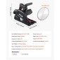 VEVOR Track Saw, 165,1 mm, Σετ κυκλικού πριονιού Plunge-Cut, Tracksaw με λεπίδα με μύτη από καρβίδιο 48 δοντιών, ρύθμιση γωνίας 0-45°, Βάθος κοπής 55 mm, για ξύλο, πλαστικό, ράγα οδήγησης δεν περιλαμβάνεται, μαύρο