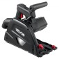 VEVOR Track Saw, 165,1 mm, Σετ κυκλικού πριονιού Plunge-Cut, Tracksaw με λεπίδα με μύτη από καρβίδιο 48 δοντιών, ρύθμιση γωνίας 0-45°, Βάθος κοπής 55 mm, για ξύλο, πλαστικό, ράγα οδήγησης δεν περιλαμβάνεται, μαύρο