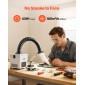 VEVOR Solder Fume Extractor, 3-Stage Filtration Soldering Smoke Absorber με 180 m³/h ισχυρή αναρρόφηση & ροή αέρα 3 επιπέδων, συμπαγής επιφάνεια εργασίας Brushless Smoke Extractor για συγκόλληση DIY