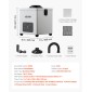 VEVOR Solder Fume Extractor, 3-Stage Filtration Soldering Smoke Absorber με 180 m³/h ισχυρή αναρρόφηση & ροή αέρα 3 επιπέδων, συμπαγής επιφάνεια εργασίας Brushless Smoke Extractor για συγκόλληση DIY