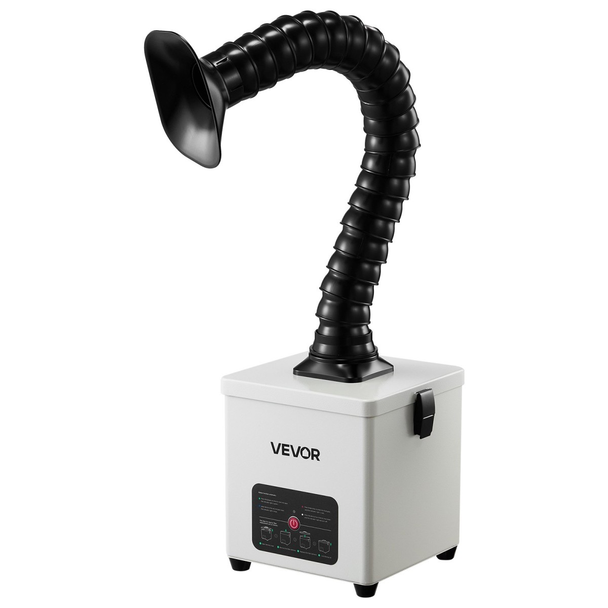 VEVOR Solder Fume Extractor, 3-Stage Filtration Soldering Smoke Absorber με 180 m³/h ισχυρή αναρρόφηση & ροή αέρα 3 επιπέδων, συμπαγής επιφάνεια εργασίας Brushless Smoke Extractor για συγκόλληση DIY
