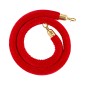 VEVOR 4 τεμ. Red Velvet Stanchion Ropes, 1,5 m Crowd Control Stanchion Red Velvet Ropes with Gold Hooks, Post Queue Barrier Carpet Rope for Carpet Events Κινηματογράφοι Μεγάλα Εγκαίνια Ξενοδοχεία Πάρτι