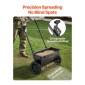 VEVOR Walk-Behind Push Spreader, χωρητικότητα 50 LBS, Drop Spreader με σχάρα χοάνης, 18 σε πλάτος διασποράς & 30 ρυθμίσεις, 10 σε ελαστικά παντός εδάφους, διασκορπιστές κήπου και γκαζόν για σπόρους, λίπασμα