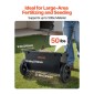VEVOR Walk-Behind Push Spreader, χωρητικότητα 50 LBS, Drop Spreader με σχάρα χοάνης, 18 σε πλάτος διασποράς & 30 ρυθμίσεις, 10 σε ελαστικά παντός εδάφους, διασκορπιστές κήπου και γκαζόν για σπόρους, λίπασμα