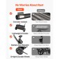 VEVOR Walk-Behind Push Spreader, χωρητικότητα 50 LBS, Drop Spreader με σχάρα χοάνης, 18 σε πλάτος διασποράς & 30 ρυθμίσεις, 10 σε ελαστικά παντός εδάφους, διασκορπιστές κήπου και γκαζόν για σπόρους, λίπασμα