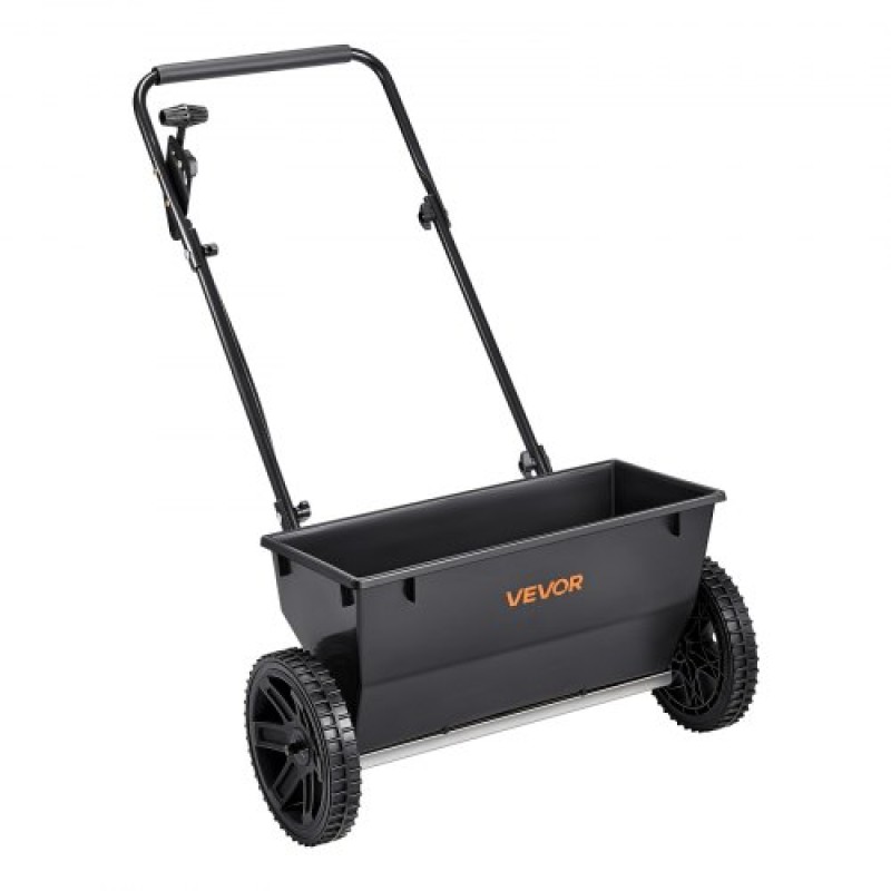 VEVOR Walk-Behind Push Spreader, χωρητικότητα 50 LBS, Drop Spreader με σχάρα χοάνης, 18 σε πλάτος διασποράς & 30 ρυθμίσεις, 10 σε ελαστικά παντός εδάφους, διασκορπιστές κήπου και γκαζόν για σπόρους, λίπασμα