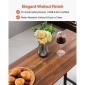 VEVOR Bar Table, 3PCS 1193,8mm Bars Σετ τραπεζιών, Σετ τραπέζια και καρέκλες μπαρ με σχέδιο στρογγυλεμένες άκρες, ορθογώνιο τραπέζι παμπ με δύο σκαμπό για γραφείο, γωνιά πρωινού, μίνι μπαρ, ρουστίκ καφέ