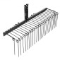VEVOR 150 cm Ρυμούλκηση πίσω από τσουγκράνα Landscape, 3 Point Hitch Lawn Dethatcher Rake, 26 Spring Steel Tines, για τρακτέρ Κατηγορίας 1, Τσουγκράνες βαρέως τύπου & ανθεκτικές στη σκουριά Εξαρτήματα τρακτέρ για φύλλα πευκοβελόνες
