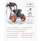 Πλυντήριο αερίου VEVOR 2900 PSI και Max 7 L/min, αντλία αναβάθμισης αλουμινίου με πιστόλι ψεκασμού και ράβδο, σετ 4 ακροφυσίων, ηλεκτρικό πλυντήριο χαμηλού προφίλ για αυτοκίνητα, φράχτες, δρόμους, σπίτια, βεράντες, έπιπλα