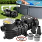 Αντλία πισίνας VEVOR Above Ground, 250W, 11.700 L/H Max Flow Αντλία πισίνας μονής ταχύτητας, AC 220-240V, 2850 RPM, 8 m Max Head Lift, με καλάθι φίλτρου & καπάκι, για πισίνες πάνω από το έδαφος και υδρομασάζ,