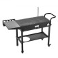 VEVOR Outdoor Grill Cart, 787 x 432mm Επιτραπέζιο τραπέζι ψησίματος, Πτυσσόμενο τραπέζι μαγειρέματος εξωτερικού χώρου με χαρτομάντηλο, γάντζοι, ρόδες, πλαϊνό τραπέζι, τραπέζια προετοιμασίας μπάρμπεκιου για πικνίκ, κουζίνα, αυλή
