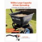VEVOR Lawn Spreader, χωρητικότητας 100LBS, Walk-Behind Push Spreader, 0-9,8ft Spreading Width, 13 in All Terrain Pneumatic ελαστικά, Λιπασματοποιητές με σχάρα χοάνης, για λιώσιμο πάγου με αλάτι