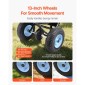 VEVOR Lawn Spreader, χωρητικότητας 100LBS, Walk-Behind Push Spreader, 0-9,8ft Spreading Width, 13 in All Terrain Pneumatic ελαστικά, Λιπασματοποιητές με σχάρα χοάνης, για λιώσιμο πάγου με αλάτι