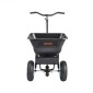 VEVOR Lawn Spreader, χωρητικότητας 100LBS, Walk-Behind Push Spreader, 0-9,8ft Spreading Width, 13 in All Terrain Pneumatic ελαστικά, Λιπασματοποιητές με σχάρα χοάνης, για λιώσιμο πάγου με αλάτι