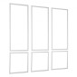 VEVOR Molding Wall Pack 3, Σετ πάνελ με σκοτάδι, Ελαφρύ βαμμένο πολυστυρένιο, Εύκολη εγκατάσταση, αδιάβροχη επένδυση με ευρύ προφίλ για εσωτερικό σαλόνι, υπνοδωμάτιο, λευκό (61x137 + 61x61 cm)