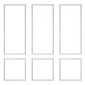 VEVOR Molding Wall Pack 3, Σετ πάνελ με σκοτάδι, Ελαφρύ βαμμένο πολυστυρένιο, Εύκολη εγκατάσταση, αδιάβροχη επένδυση με ευρύ προφίλ για εσωτερικό σαλόνι, υπνοδωμάτιο, λευκό (61x137 + 61x61 cm)