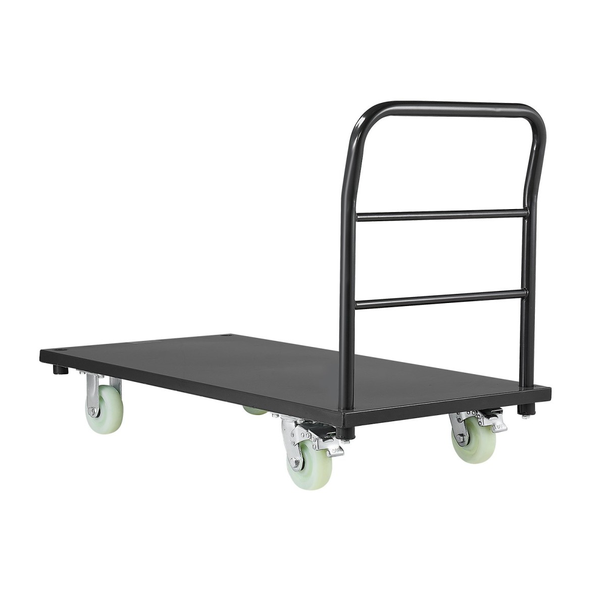 VEVOR Heavy Duty Platform Truck, χωρητικότητας 907,18 kg, Βιομηχανικό ατσάλινο καρότσι με επίπεδη επιφάνεια με περιστρεφόμενους τροχούς και λαβή, πλατφόρμα Hand Push Truck Dolly, Εύκολη αποθήκευση, για μετακίνηση αποσκευών, 1220 x 610 x 815 mm