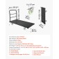 VEVOR Heavy Duty Platform Truck, χωρητικότητας 907,18 kg, Βιομηχανικό ατσάλινο καρότσι με επίπεδη επιφάνεια με περιστρεφόμενους τροχούς και λαβή, πλατφόρμα Hand Push Truck Dolly, Εύκολη αποθήκευση, για μετακίνηση αποσκευών, 1220 x 610 x 815 mm