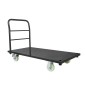 VEVOR Heavy Duty Platform Truck, χωρητικότητας 907,18 kg, Βιομηχανικό ατσάλινο καρότσι με επίπεδη επιφάνεια με περιστρεφόμενους τροχούς και λαβή, πλατφόρμα Hand Push Truck Dolly, Εύκολη αποθήκευση, για μετακίνηση αποσκευών, 1220 x 610 x 815 mm