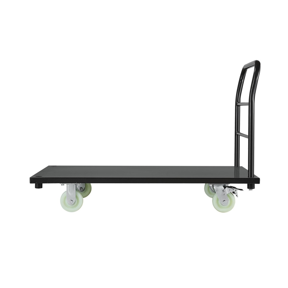 VEVOR Heavy Duty Platform Truck, χωρητικότητας 907,18 kg, Βιομηχανικό ατσάλινο καρότσι με επίπεδη επιφάνεια με περιστρεφόμενους τροχούς και λαβή, πλατφόρμα Hand Push Truck Dolly, Εύκολη αποθήκευση, για μετακίνηση αποσκευών, 1220 x 610 x 815 mm