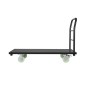 VEVOR Heavy Duty Platform Truck, χωρητικότητας 907,18 kg, Βιομηχανικό ατσάλινο καρότσι με επίπεδη επιφάνεια με περιστρεφόμενους τροχούς και λαβή, πλατφόρμα Hand Push Truck Dolly, Εύκολη αποθήκευση, για μετακίνηση αποσκευών, 1220 x 610 x 815 mm