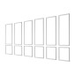 VEVOR Wall Molding 6 Pack, Κιτ πάνελ με ρολό, Ελαφρύ βαμμένο πολυστυρένιο, εύκολο στην εγκατάσταση, αδιάβροχο διακοσμητικό τοίχου για εσωτερική διακόσμηση σαλόνι, υπνοδωμάτιο, λευκό (61x137 + 61x61 cm)