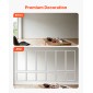 VEVOR Wall Molding 6 Pack, Κιτ πάνελ με ρολό, Ελαφρύ βαμμένο πολυστυρένιο, εύκολο στην εγκατάσταση, αδιάβροχο διακοσμητικό τοίχου για εσωτερική διακόσμηση σαλόνι, υπνοδωμάτιο, λευκό (61x137 + 61x61 cm)