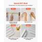 VEVOR Wall Molding 6 Pack, Κιτ πάνελ με ρολό, Ελαφρύ βαμμένο πολυστυρένιο, εύκολο στην εγκατάσταση, αδιάβροχο διακοσμητικό τοίχου για εσωτερική διακόσμηση σαλόνι, υπνοδωμάτιο, λευκό (61x137 + 61x61 cm)