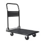 VEVOR Πτυσσόμενο καλάθι ώθησης Dolly, 317,51 kg, Χειρόφορο βαρέως τύπου πλατφόρμας με ρόδες, ατσάλι υψηλής αντοχής, 2 επιπέδων κινούμενο καρότσι με επίπεδη επιφάνεια, για αποθήκη, γκαράζ, εργαστήριο, γραφείο, 730 x 470 x 820 mm