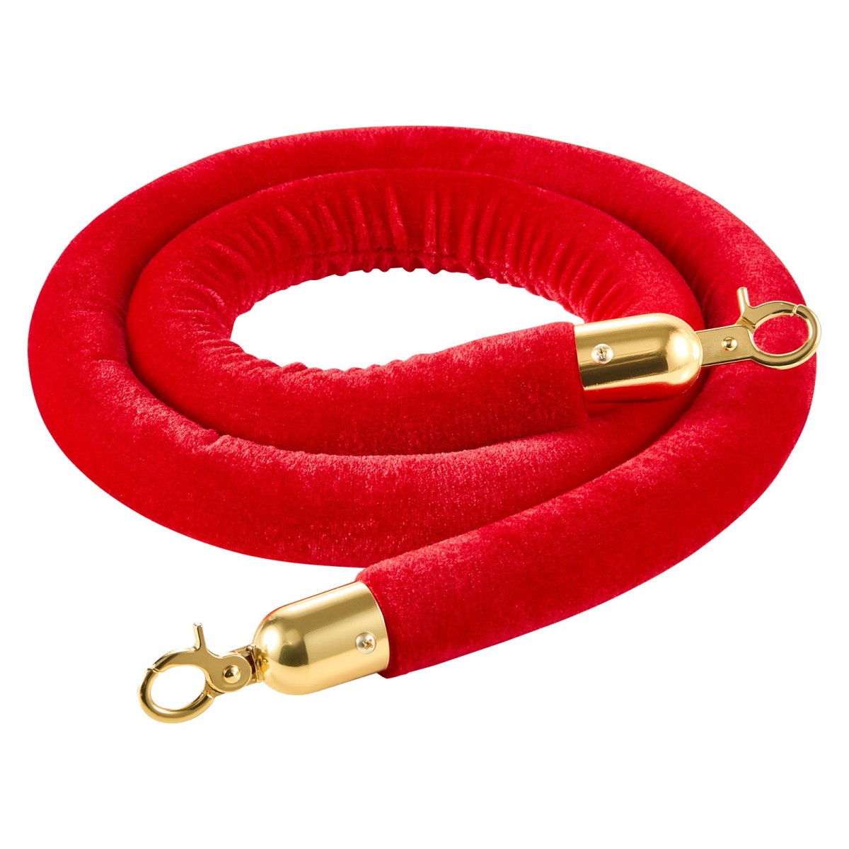 VEVOR 2 τεμ. Red Velvet Stanchion Ropes, 1,5 m Crowd Control Stanchion Red Velvet Ropes with Gold Hooks, Post Queue Barrier Carpet Rope for Carpet Events Κινηματογράφοι Μεγάλα εγκαίνια Ξενοδοχεία Πάρτι
