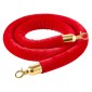 VEVOR 2 τεμ. Red Velvet Stanchion Ropes, 1,5 m Crowd Control Stanchion Red Velvet Ropes with Gold Hooks, Post Queue Barrier Carpet Rope for Carpet Events Κινηματογράφοι Μεγάλα εγκαίνια Ξενοδοχεία Πάρτι