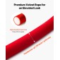 VEVOR 2 τεμ. Red Velvet Stanchion Ropes, 1,5 m Crowd Control Stanchion Red Velvet Ropes with Gold Hooks, Post Queue Barrier Carpet Rope for Carpet Events Κινηματογράφοι Μεγάλα εγκαίνια Ξενοδοχεία Πάρτι