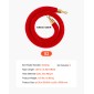 VEVOR 2 τεμ. Red Velvet Stanchion Ropes, 1,5 m Crowd Control Stanchion Red Velvet Ropes with Gold Hooks, Post Queue Barrier Carpet Rope for Carpet Events Κινηματογράφοι Μεγάλα εγκαίνια Ξενοδοχεία Πάρτι