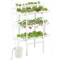VEVOR Hydroponics Growing System Kit, 3-Tier 90 Sites UPVC Pipe Hydroponic Grow Kit with Timed Irigation, Sun & Light Blocking Pipes, Indoor Home Garden Vegetable Planting Kit for Fruit Herb