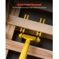 VEVOR Pallet Buster Tool, 1 m Handle Steel Wrecking Pry Bar, Χωρητικότητα 907 kg, Εργαλείο αφαίρεσης σανίδων καταστρώματος βαρέως τύπου, μπάρα θραύσης για δάπεδα, πλαίσιο, στέγες, επένδυση, γυψοσανίδα