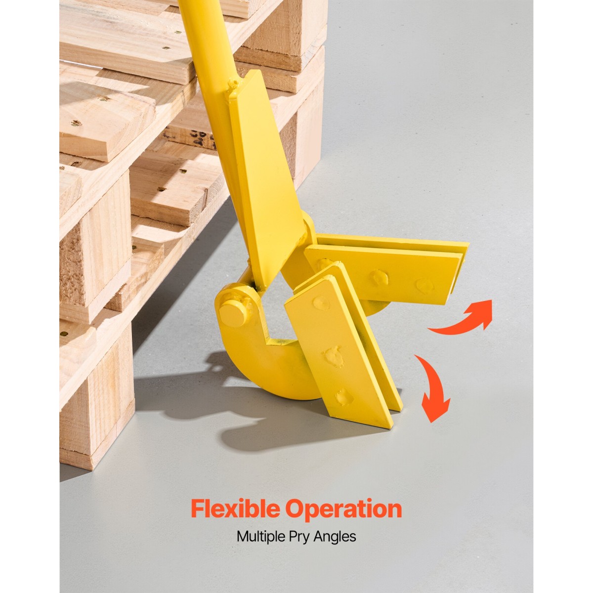 VEVOR Pallet Buster Tool, 1 m Handle Steel Wrecking Pry Bar, Χωρητικότητα 907 kg, Εργαλείο αφαίρεσης σανίδων καταστρώματος βαρέως τύπου, μπάρα θραύσης για δάπεδα, πλαίσιο, στέγες, επένδυση, γυψοσανίδα