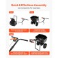 VEVOR Push Lawn Spreader, 3m Spreading Width, Broadcast Spreader με χωρητικότητα 59 kg & 10 in All-Terrain ελαστικά, Walk-Behind Garden & Lawn Broadcast Spreaders for Seed Fertilizer Weed Control