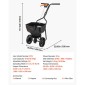 VEVOR Push Lawn Spreader, 3m Spreading Width, Broadcast Spreader με χωρητικότητα 59 kg & 10 in All-Terrain ελαστικά, Walk-Behind Garden & Lawn Broadcast Spreaders for Seed Fertilizer Weed Control