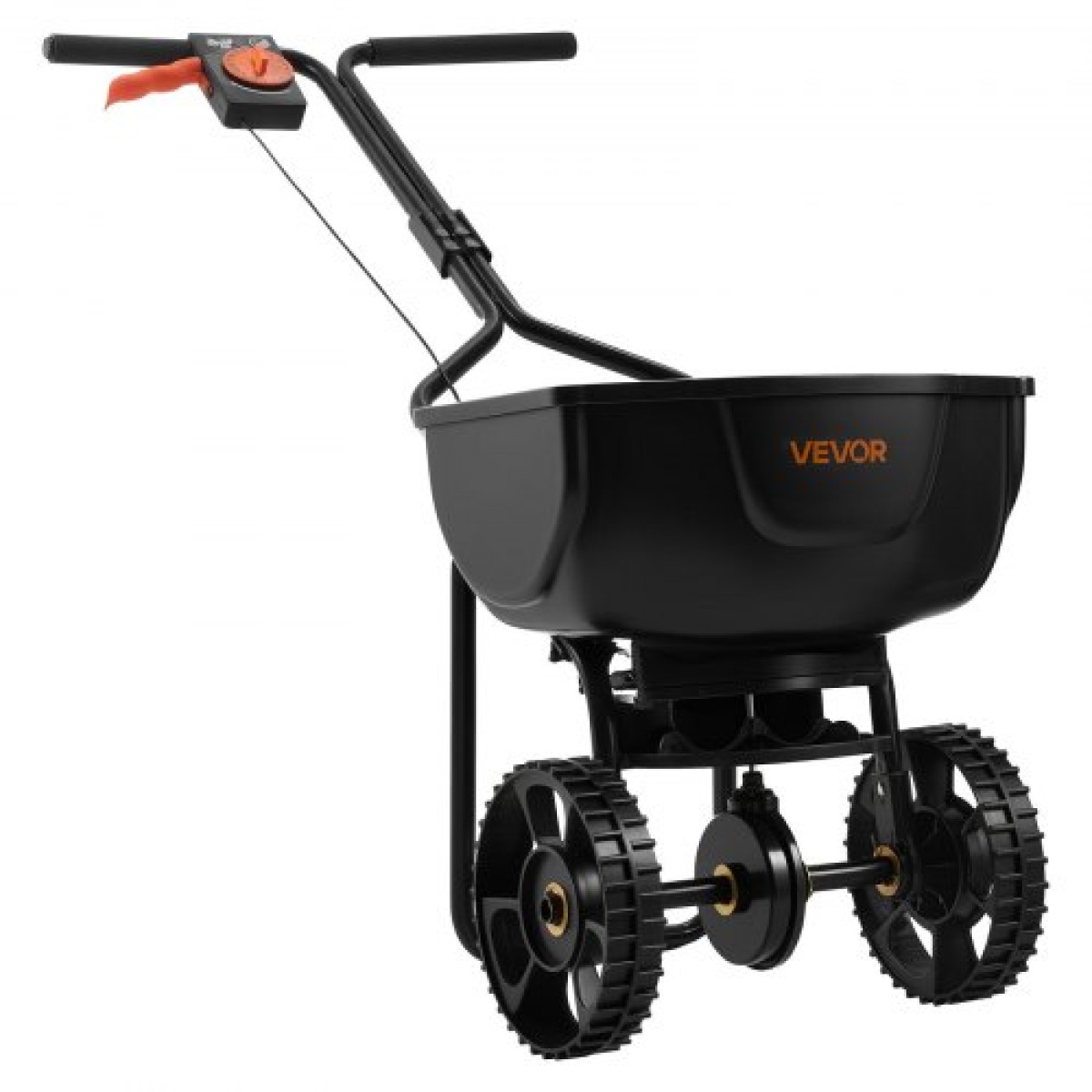 VEVOR Push Lawn Spreader, 3m Spreading Width, Broadcast Spreader με χωρητικότητα 59 kg & 10 in All-Terrain ελαστικά, Walk-Behind Garden & Lawn Broadcast Spreaders for Seed Fertilizer Weed Control