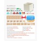 VEVOR 113PCS Ξύλινο σετ τρένου, για παιδιά ηλικίας 3-8 ετών, Ξύλινο παιχνίδι τροχιάς με κουτί αποθήκευσης, σετ παιχνιδιού City Scene Railway, Συμβατό με μεγάλες μάρκες, Χριστουγεννιάτικο παιχνίδι γενεθλίων για νήπια, αγόρια και κορίτσια
