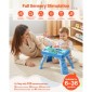 VEVOR Baby DJ Playset για νήπια 1-3, Εκπαιδευτικά μουσικά επιτραπέζια παιχνίδια με 133 πηγές ήχου, πικάπ ηχογράφησης και LED DJ, Τραπέζι δραστηριότητας μωρού για γενέθλια, δώρο για παιδιά ηλικίας 6+ μηνών