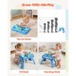 VEVOR Baby DJ Playset για νήπια 1-3, Εκπαιδευτικά μουσικά επιτραπέζια παιχνίδια με 133 πηγές ήχου, πικάπ ηχογράφησης και LED DJ, Τραπέζι δραστηριότητας μωρού για γενέθλια, δώρο για παιδιά ηλικίας 6+ μηνών