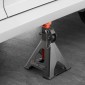 VEVOR Jack Stand, χωρητικότητα 3 Ton (6.600 lbs), 275-415 mm ρυθμιζόμενο ύψος, βαρέως τύπου Steel Jack Stand με διπλό κλείδωμα, για ανύψωση SUV, Pickup, Car, UTV/ATV, 1 Pair, Μαύρο και Πορτοκαλί